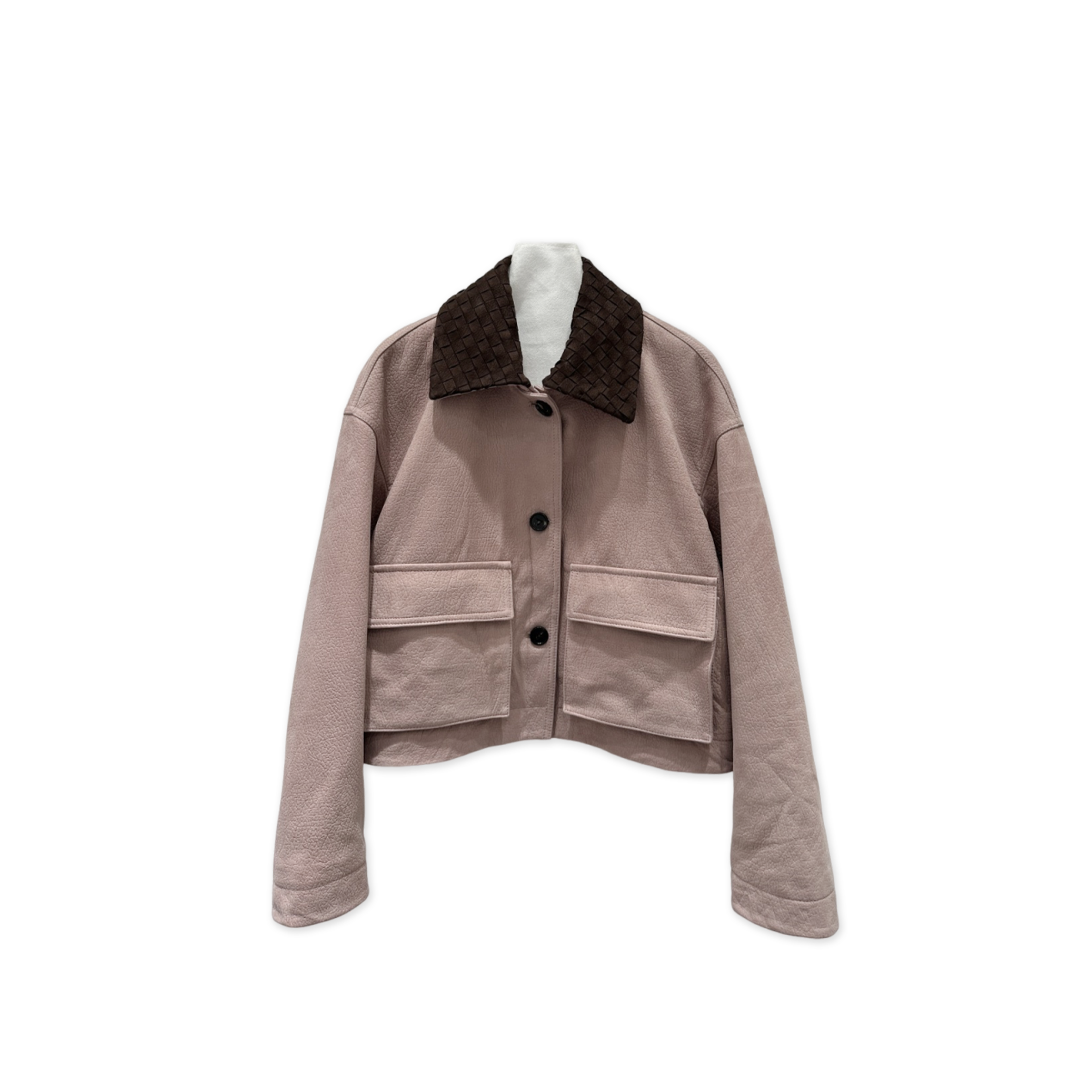 BOTTEGA VENETA SHORT LEATHER JACKET